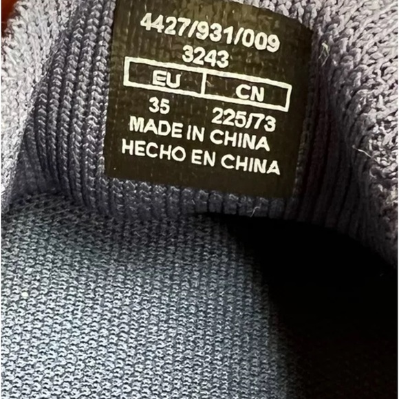 Zara Knit Mesh Slip On Sneakers Shoes Navy Size 35EU/5-5.5US New W/Tags - Picture 9 of 9